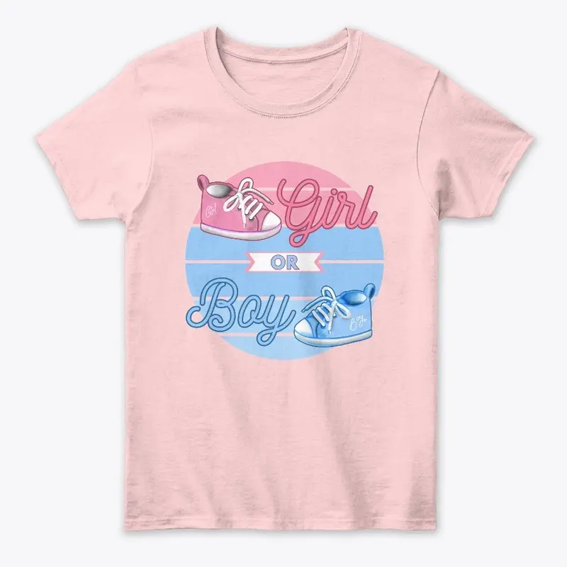 Gender Reveal Girl or Boy Booties - Girl