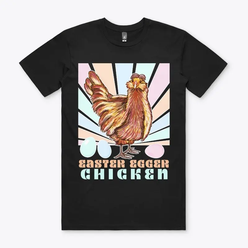 Easter Egger Chicken Retro Vintage