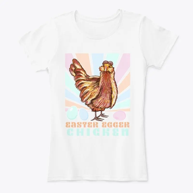 Easter Egger Chicken Retro Vintage