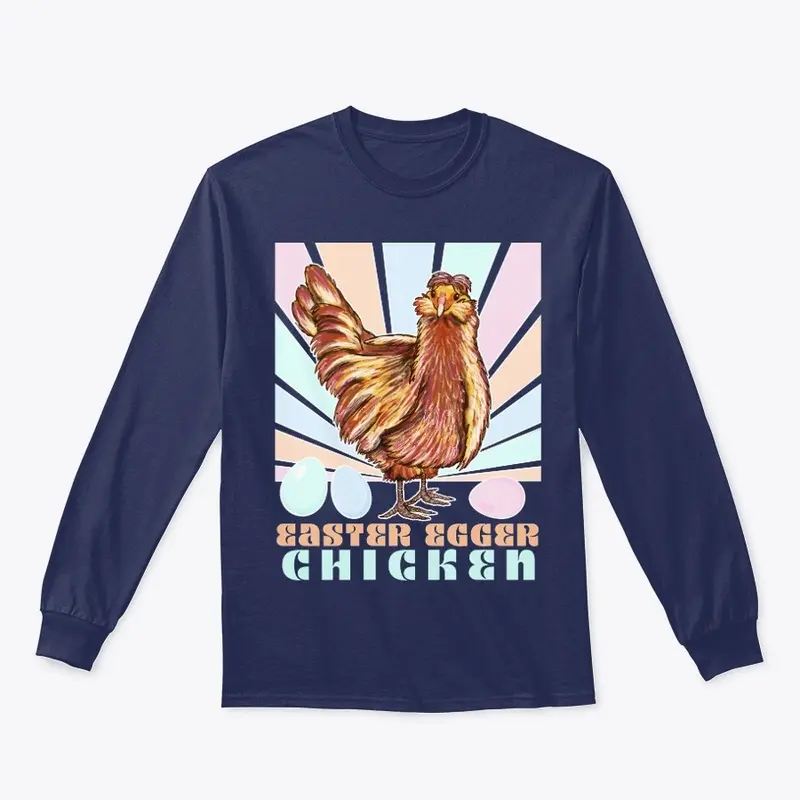 Easter Egger Chicken Retro Vintage