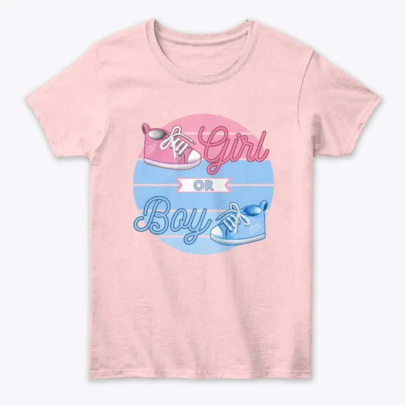 Gender Reveal Girl or Boy Booties - Boy