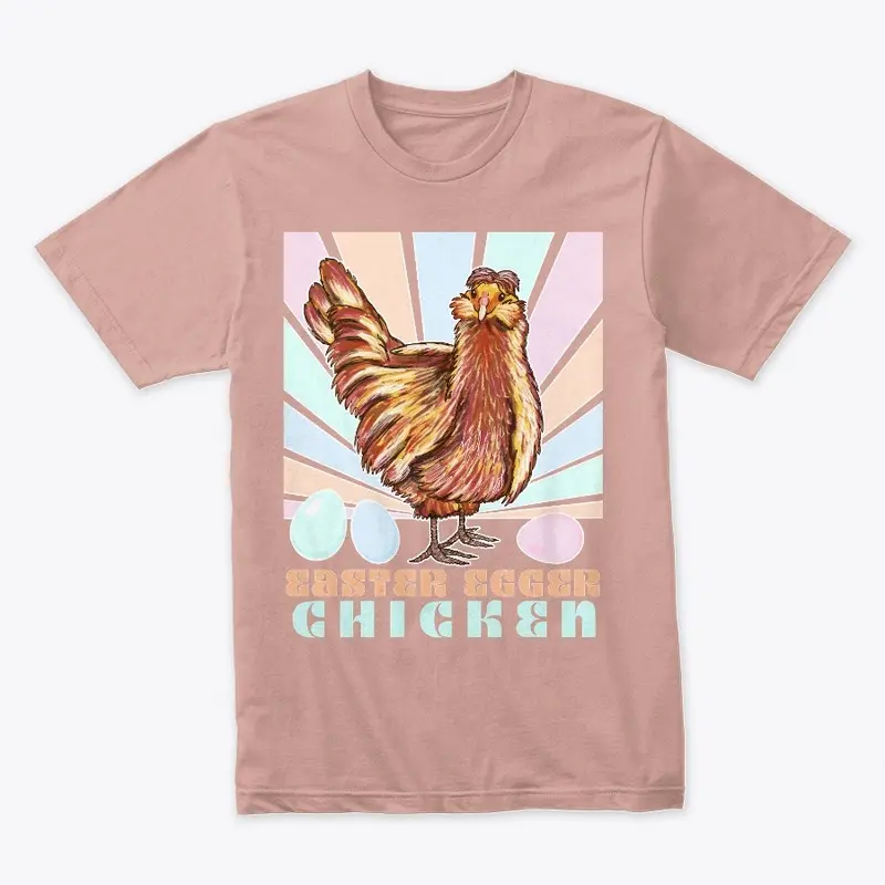 Easter Egger Chicken Retro Vintage