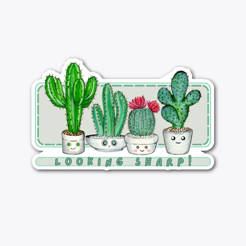 Looking Sharp Cute Kawaii Cacti Cactus