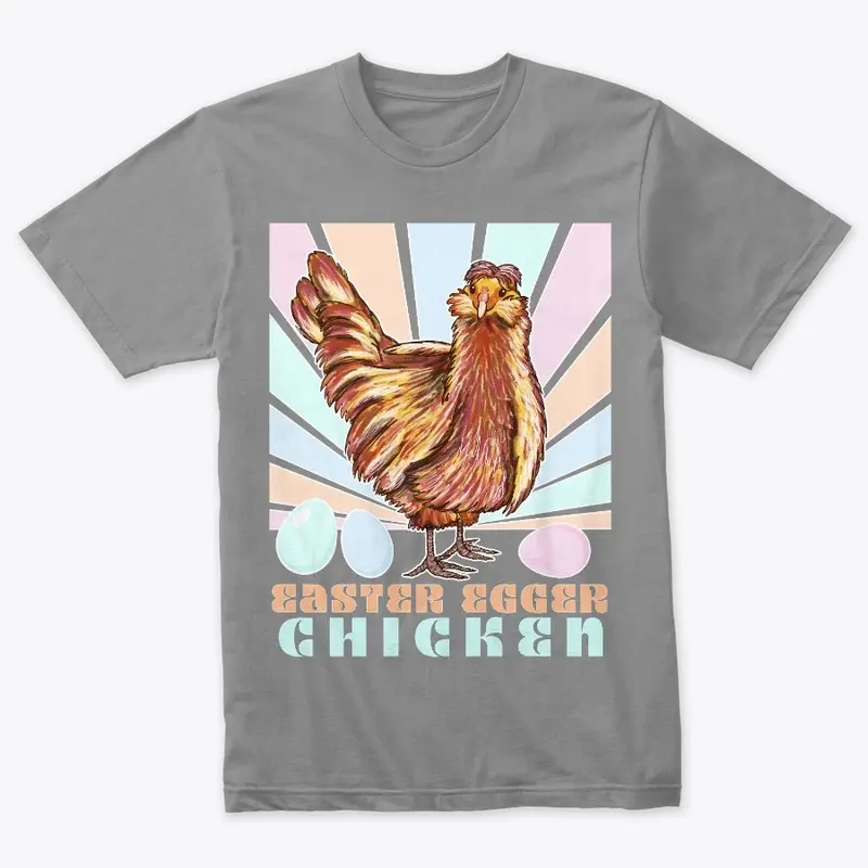 Easter Egger Chicken Retro Vintage