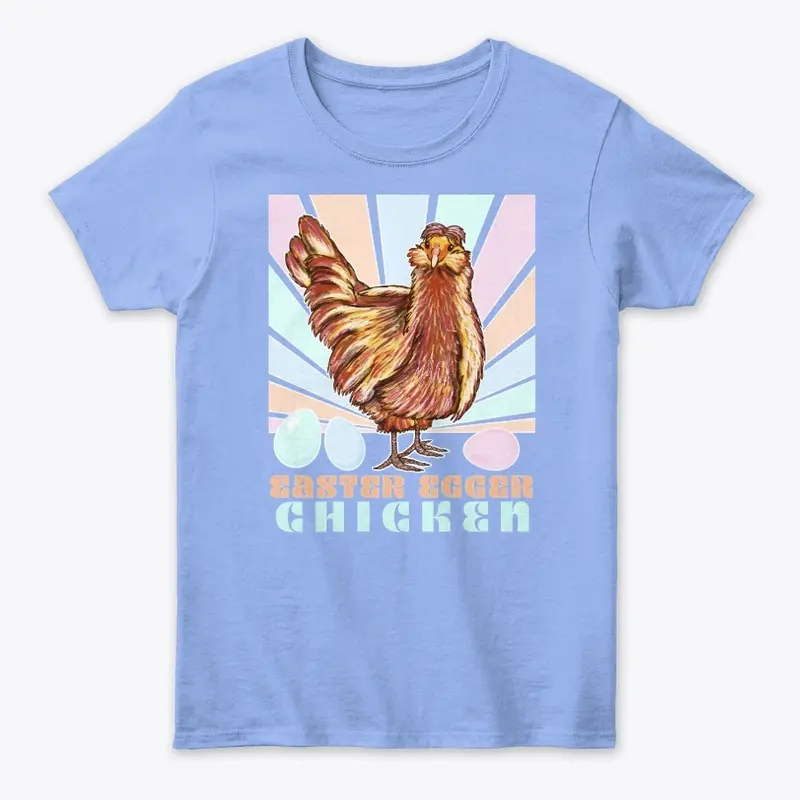 Easter Egger Chicken Retro Vintage