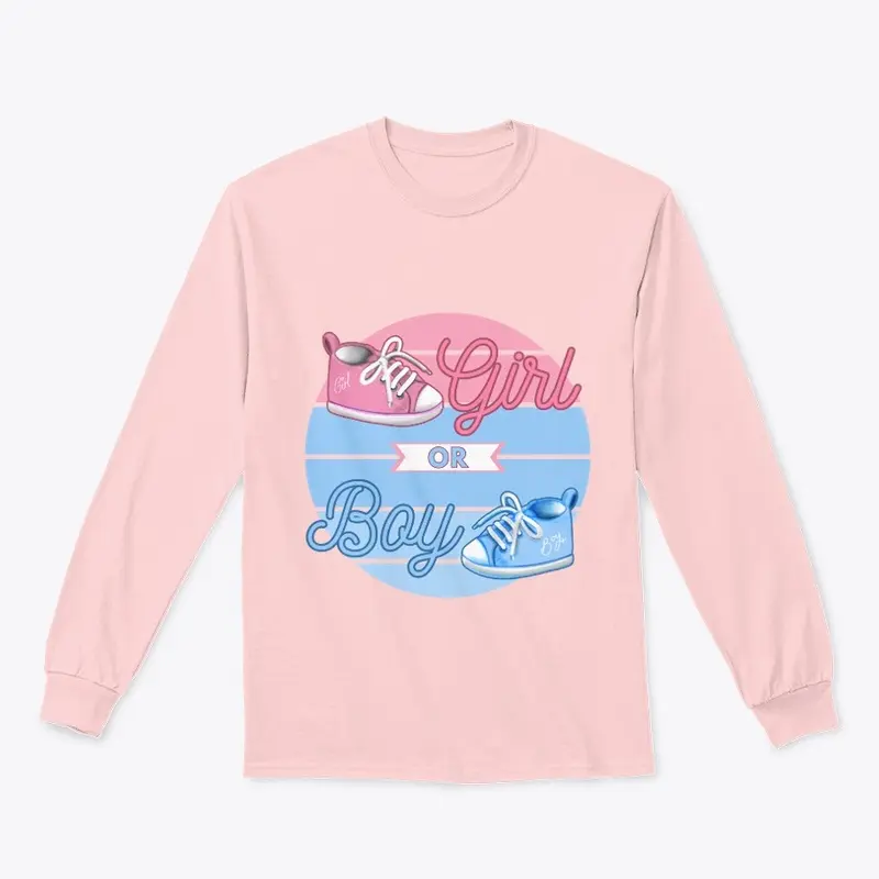 Gender Reveal Girl or Boy Booties - Boy